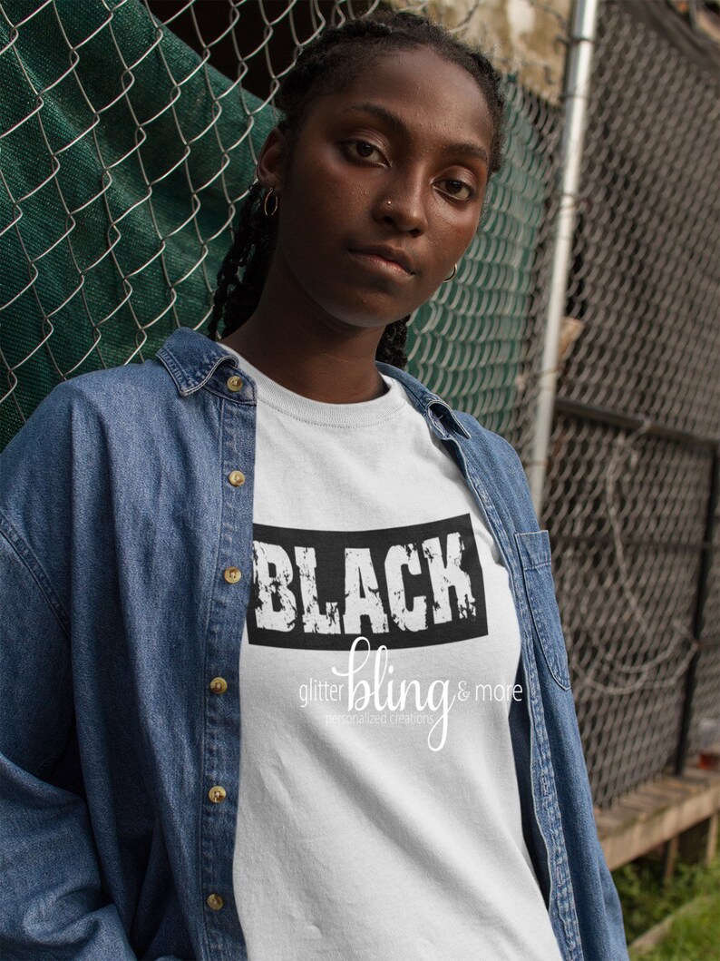 Black lives matter bold block style