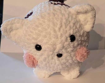 Peluche de gato de ganchillo