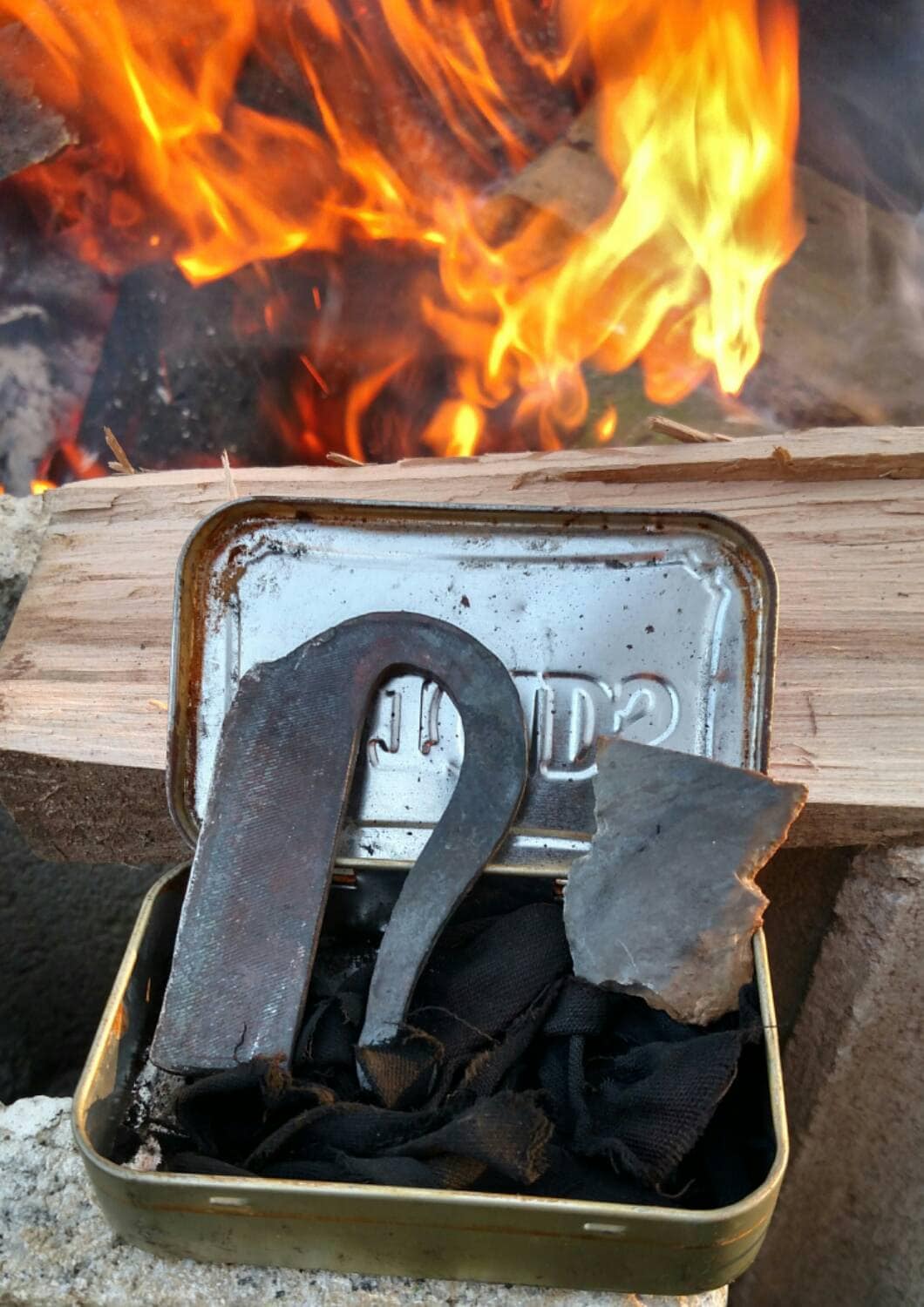 Flint and steel fire starter kit Etsy