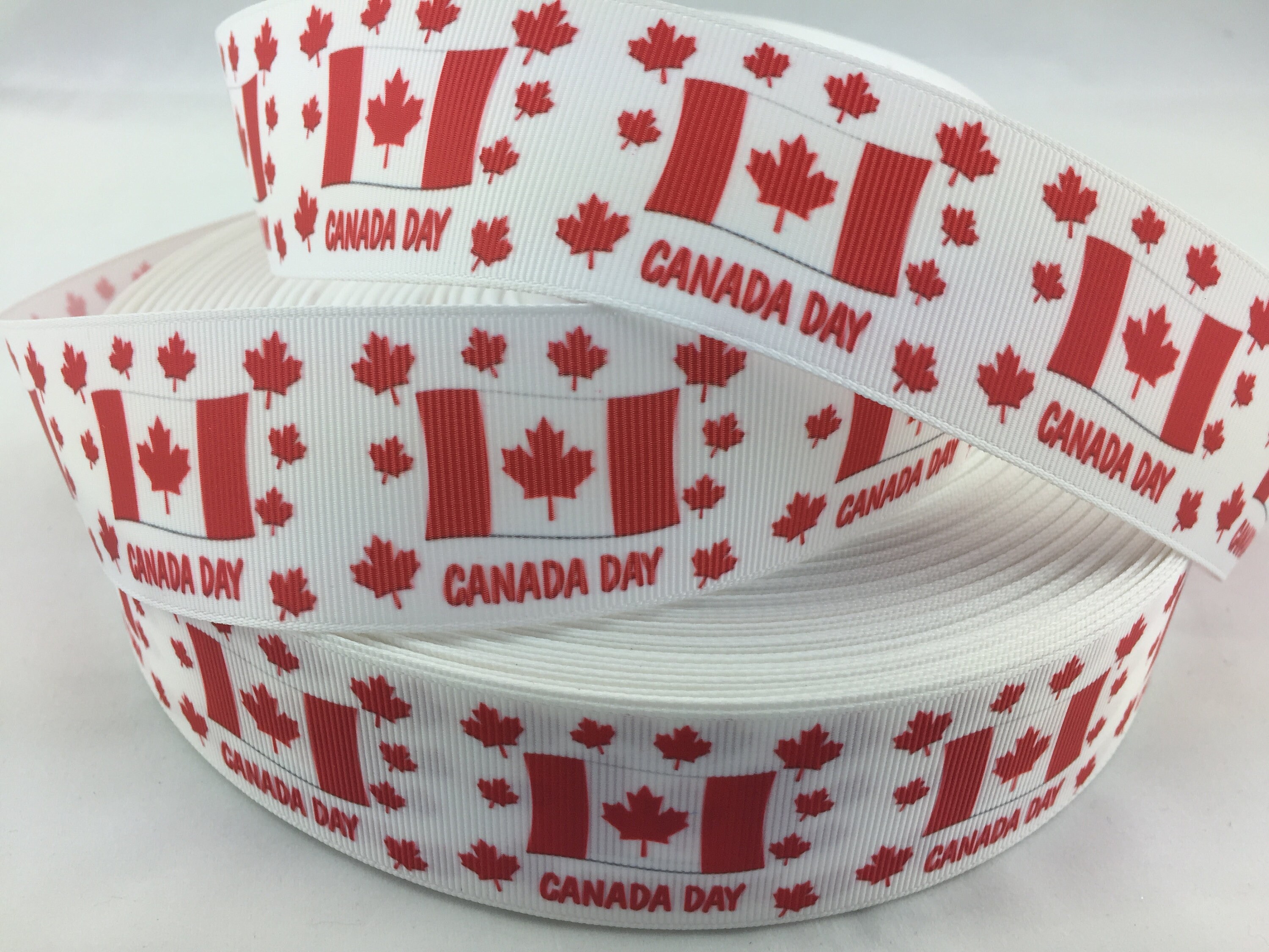 Canada day flag Grosgrain RibbonsCanada day ribbons Etsy