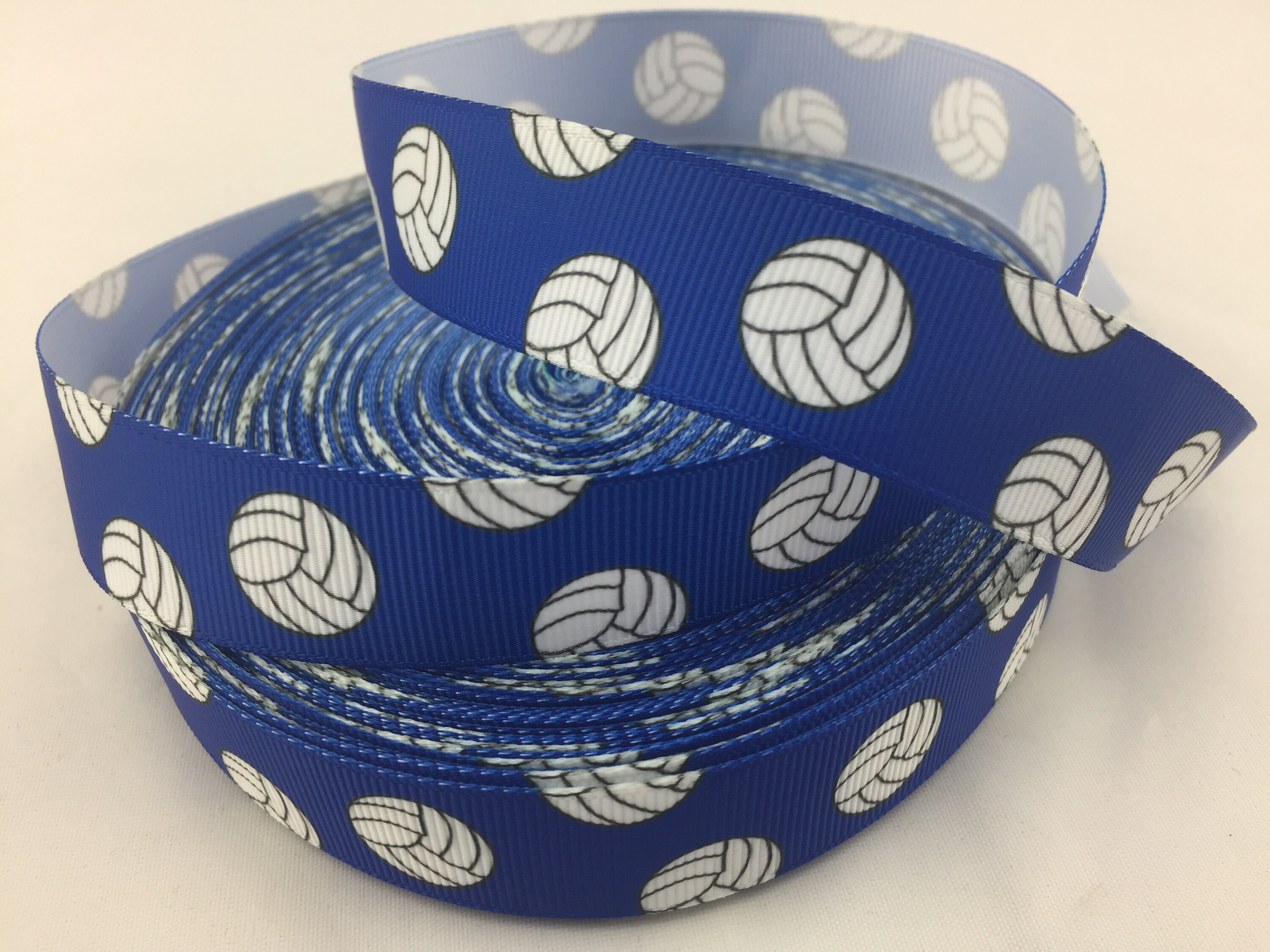Royal blue Volleyball Grosgrain Ribbonsvolleyball ribbons Etsy