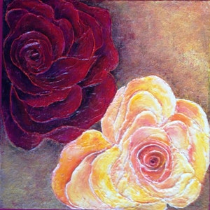 Roses, Acrylic Painting