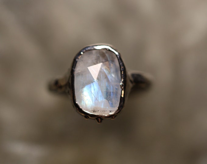 Moonstone and Sterling Silver Ring