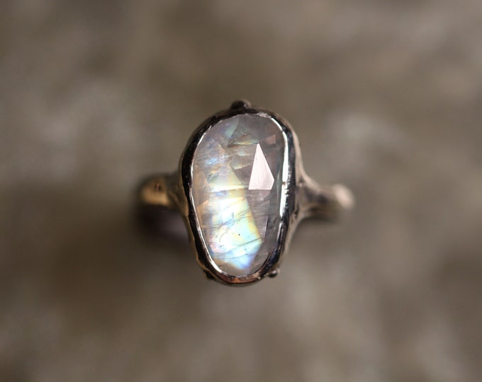 Moonstone and Sterling Silver Ring