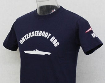 WWII Deutsches U-Boot U-Boot Unterseeboot Blaues T-Shirt Kriegsmarine U-96