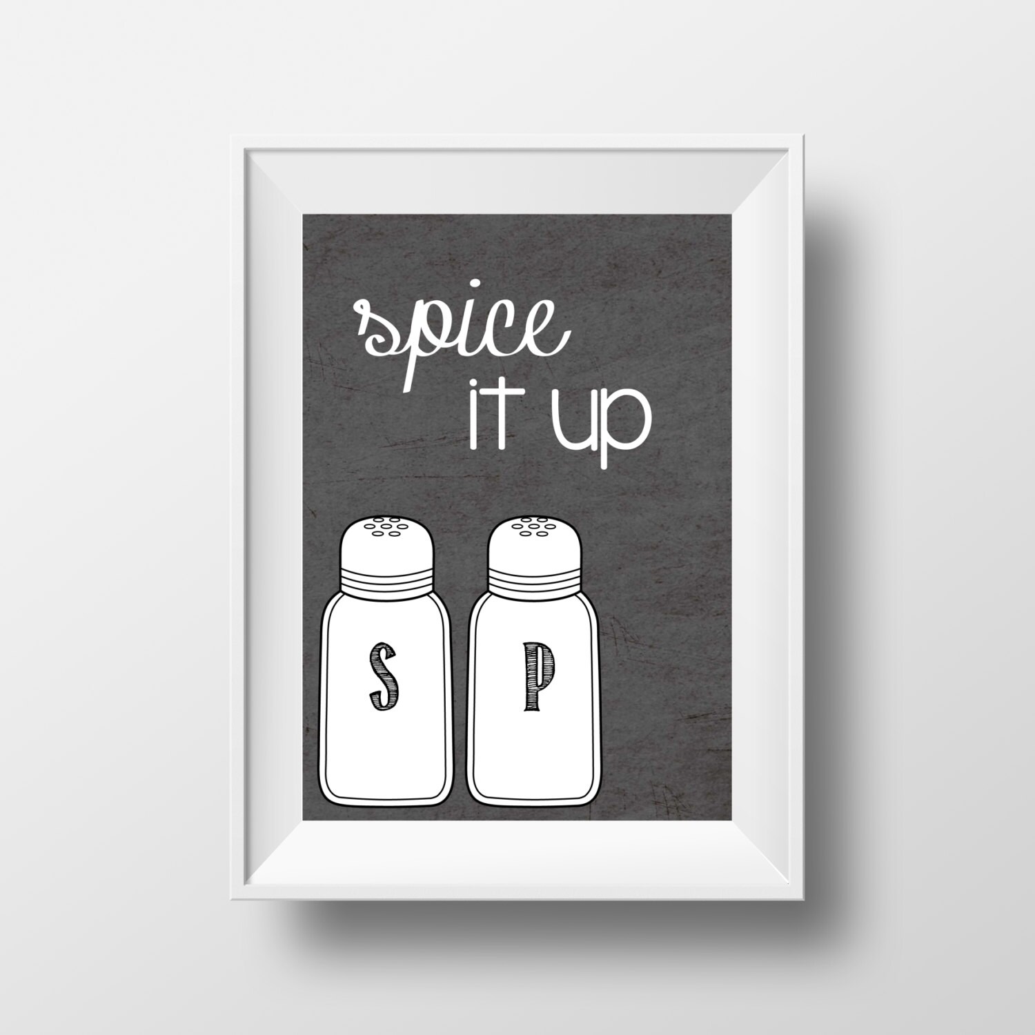 Kitchen Pun Spice It Up on 5x7 inches DIGITAL ITEM Print Etsy