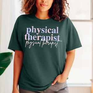 Physical Therapist PT Trainer PNG File BoHo for Shirts, Mugs, Tote Bags, Sweatshirt, DIY, Gift Shades of Purple Lavender Lilac