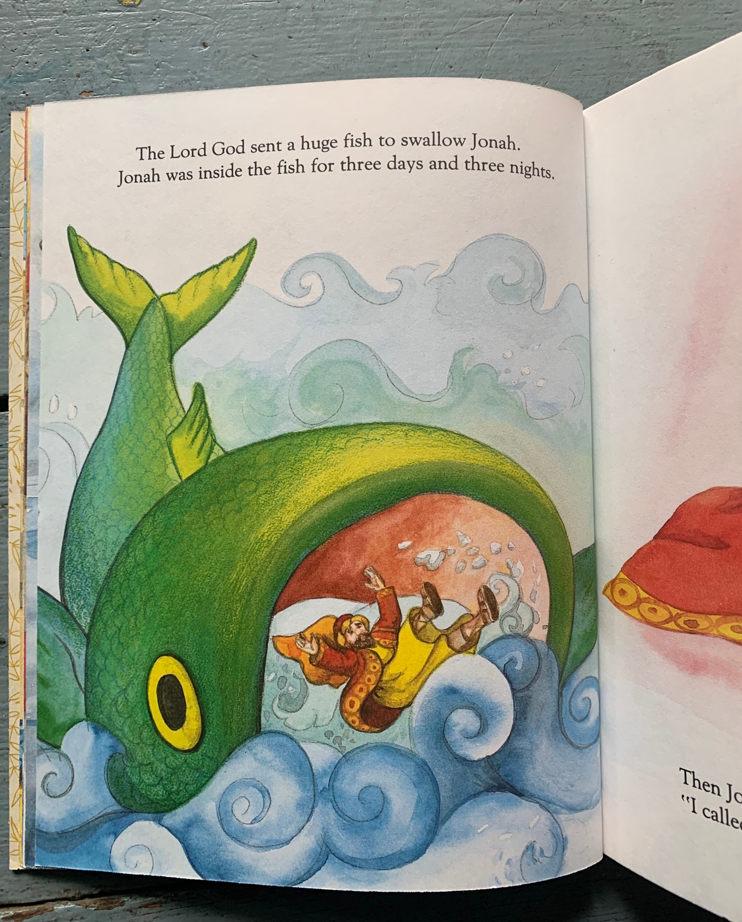 The Story of Jonah A Little Golden Book Etsy