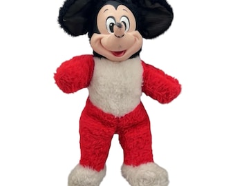Mickey Mouse Long Nose Plush Walt Disney Productions 60s Vtg 13” 3200