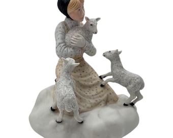 Vintage P. Buckley Moss 1984 “Mary’s Lambs” Figurine 943/1000 Limited Ed 3643