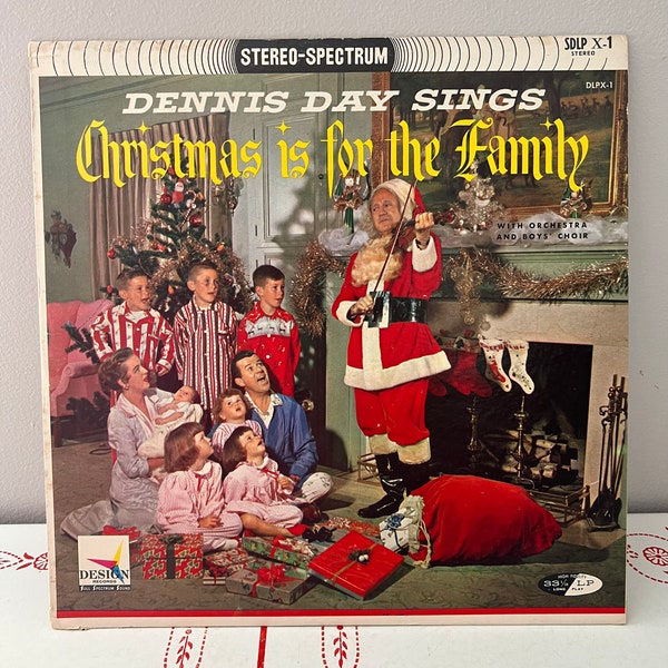 Dennis Day Sings Christmas is for the Family Vintage Vinyl Record