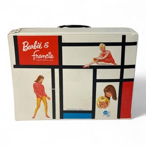 Barbie & Francie 1965 Doll Carrying Case Vintage Vinyl Mattel 3304