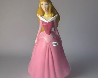 Disney Aurora Piggy Bank Sleeping Beauty Princess Coin Bank Plastic 10” 2278