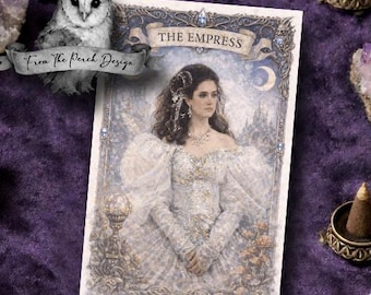 Tarot Card Artwork - Sarah - The Empress - Labyrinth Inspired Tarot Art - Mixed Media Artwork