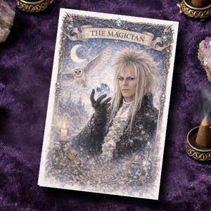 Tarot Card Artwork - Jareth - The Magician- Labyrinth Inspired Tarot Art - Mixed Media Artwork