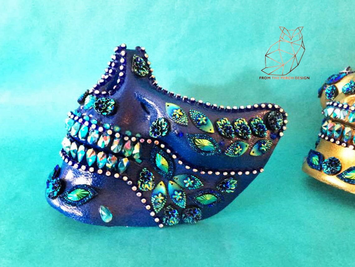 Skull Half Mask Skull Mask Half Skull Mask Skull Face Etsy