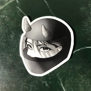 Anime Biker Girl Sticker image 1
