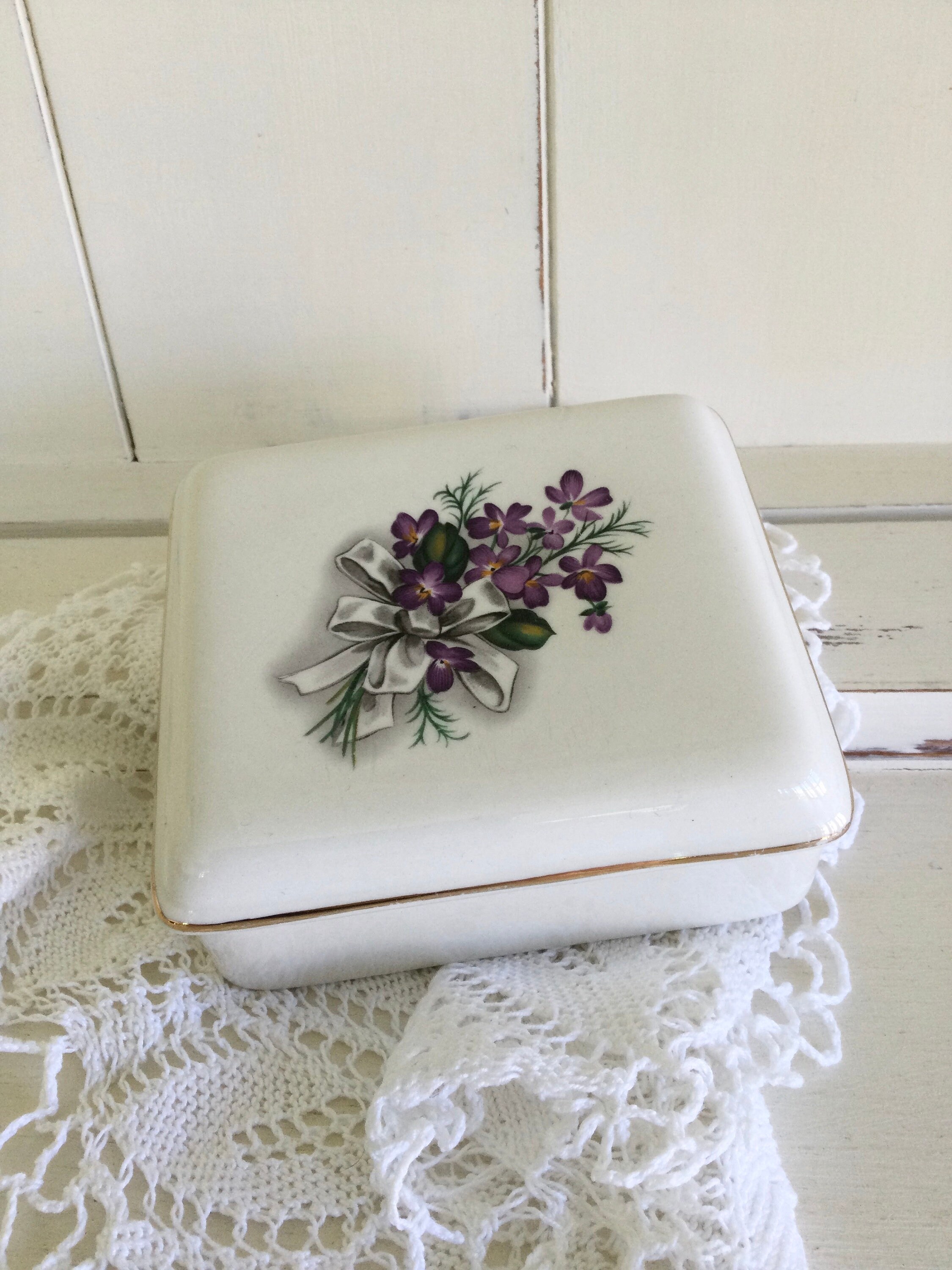 Ceramic Trinket Box Etsy