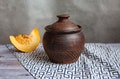Ceramic casserole with lid,Authentic Ukrainian cookware,Handmade clay casserole,Unglazed stoneware casserole,Big baking pot,Organic clay pot