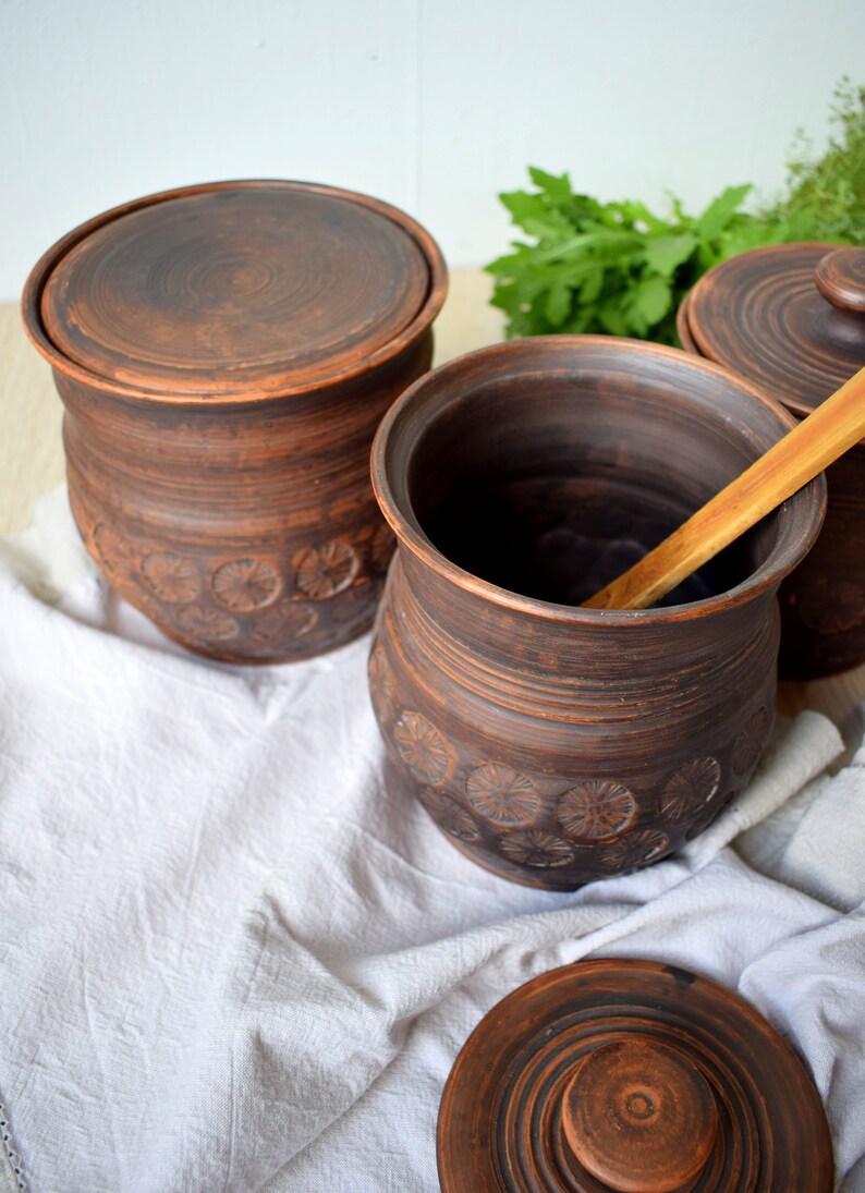 Big Storage Canister With Lidhandmade Pottery Etsy