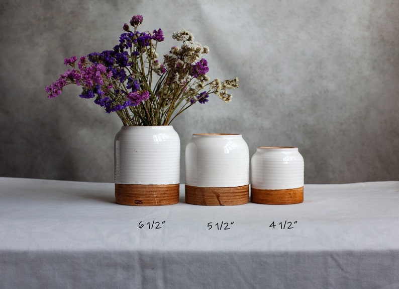 Ceramic Utensil Holder Pottery Utensil Holderpottery Etsy