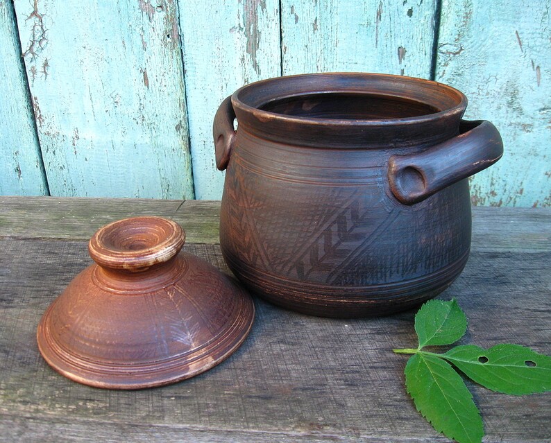 Clay cooking pot Pot for soup Ceramic dinnerware Etsy
