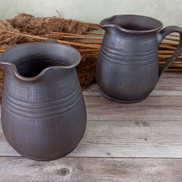 Clay Pitcher Etsy