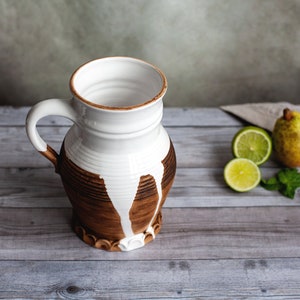 Ceramic Water Pitcher Stoneware Rustic Serving Beer Pitcher | Etsy