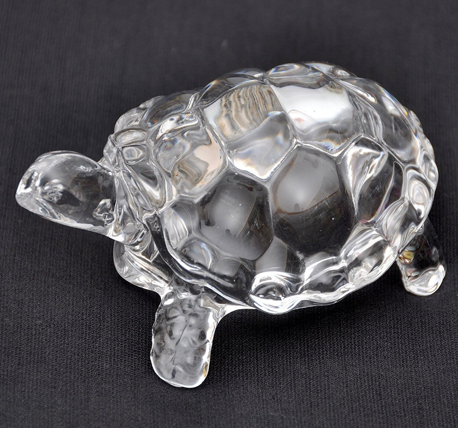 FengShui Clear Crystal Turtle for Peace Prosperity Positive Etsy