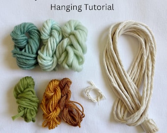 Mint & Seafoam Green Yarn Supply Kit - made for my “Mini Floral Macraweave Wall Hanging Tutorial” (TUTORIAL SOLD SEPARATELY)