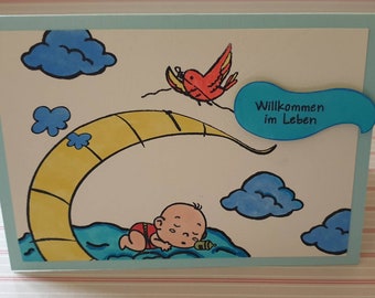 Baby - Geburt - Gratulationskarte