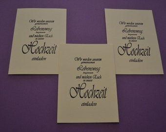 Wedding Invitation Card Set with Envelope