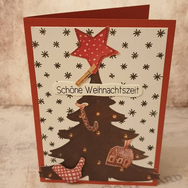 Weihnachtsbaum - Schöne Weihnachtszeit - Weihnachtskarte