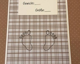 Geburt - Grußkarte