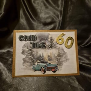 60ziger Jahre Geburtstagskarte / Retro Geburtstagsgruß / 60. Geburtstag / Geburtstag / Geschenk