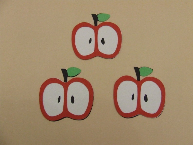 süße Äpfel Stanzteile Scrapbooking Bild 1