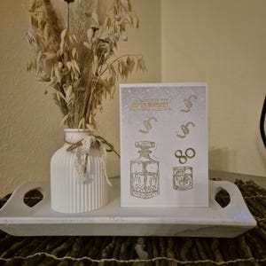 80. Geburtstag / Geburtstagskarte /Whiskeyflasche Design /Whiskey-Liebhaber Geschenk / Geschenk