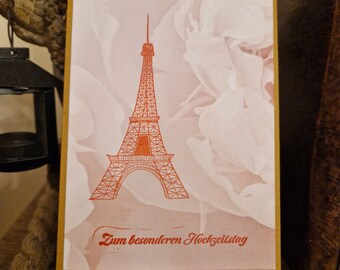 Hochzeitskarte - Zum besonderen Hochzeitstag - Rosen - Turm