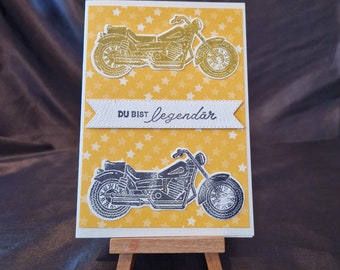 Du bist legendär - Motorrad - Geburtstagskarte