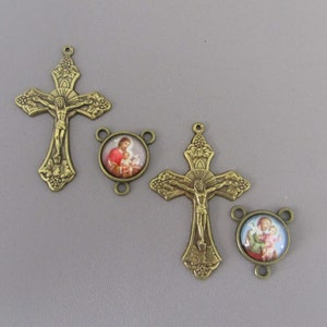 In Loving Memory Italian Teardrop Rosary Crucifix Italian Rosary Parts