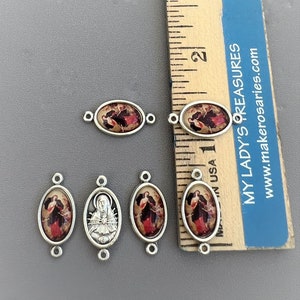 ITALY Mary UNDOER of Knots Rosary Centerpiece Rosary Crucifix ~ 8pc Rosary Set ~ Untier of Knots Center Rosaries Part Pater Our Father Beads 6 Pater Beads ONLY