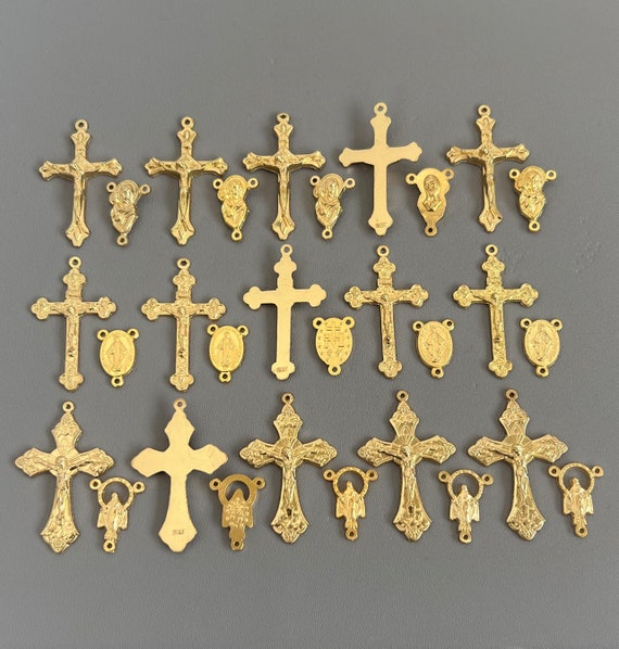 Rosary Centerpiece Crucifix Cross Set