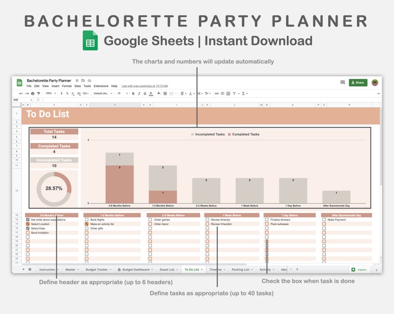 Google Sheets Bachelorette Party Planner Hen Party Planning Etsy Google Sheets Bachelorette Party Planner Hen Party Planning Etsy