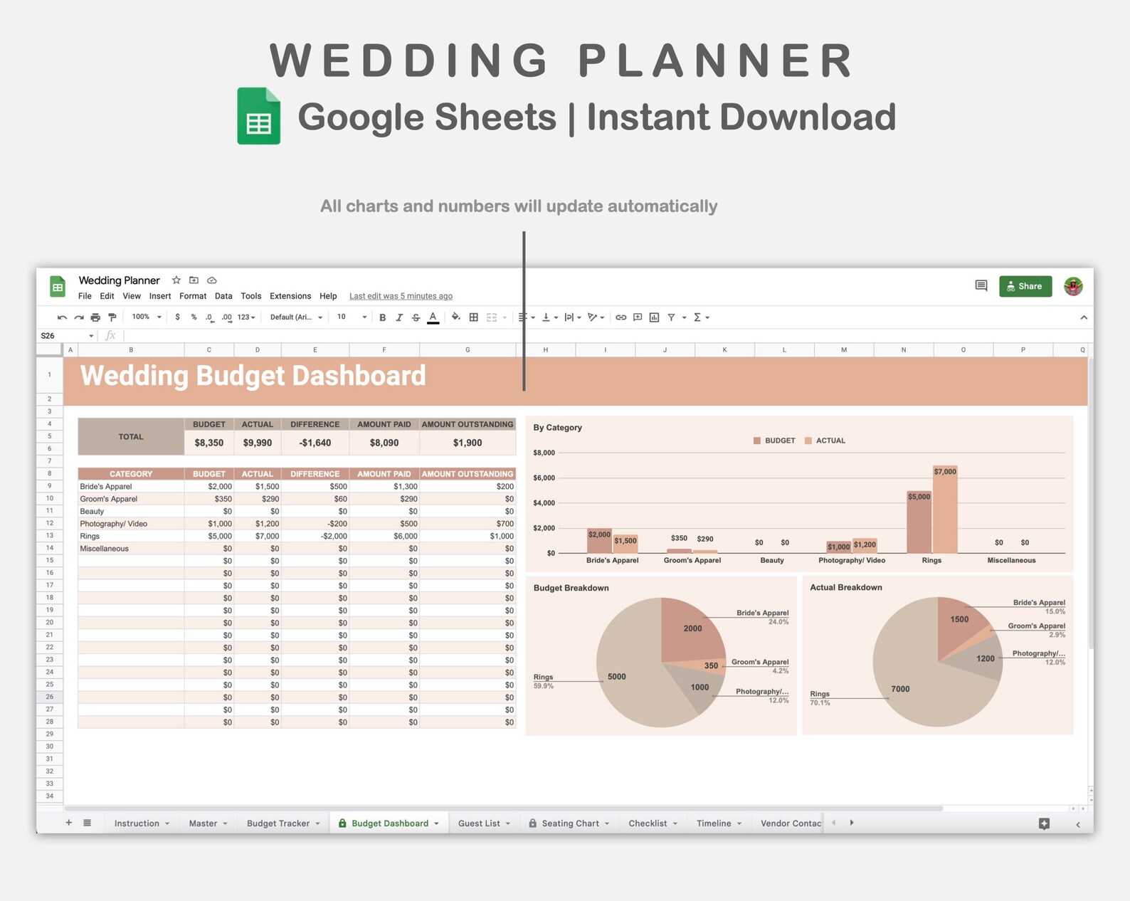 google-sheets-wedding-planner-wedding-planning-spreadsheets-etsy