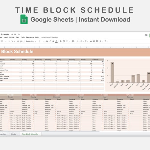 Google Sheets Time Blocking Schedule Time Block Spreadsheet Etsy Google Sheets Time Blocking Schedule Time Block Spreadsheet Etsy