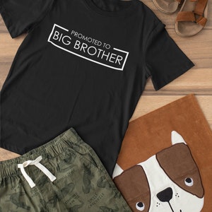 Gefördert zu großer Bruder Kinder T-Shirt Sibling Geschenk Neues Baby Kind Geschwister passende Geschenk Baby Ankündigung Schwangerschaft Shirt