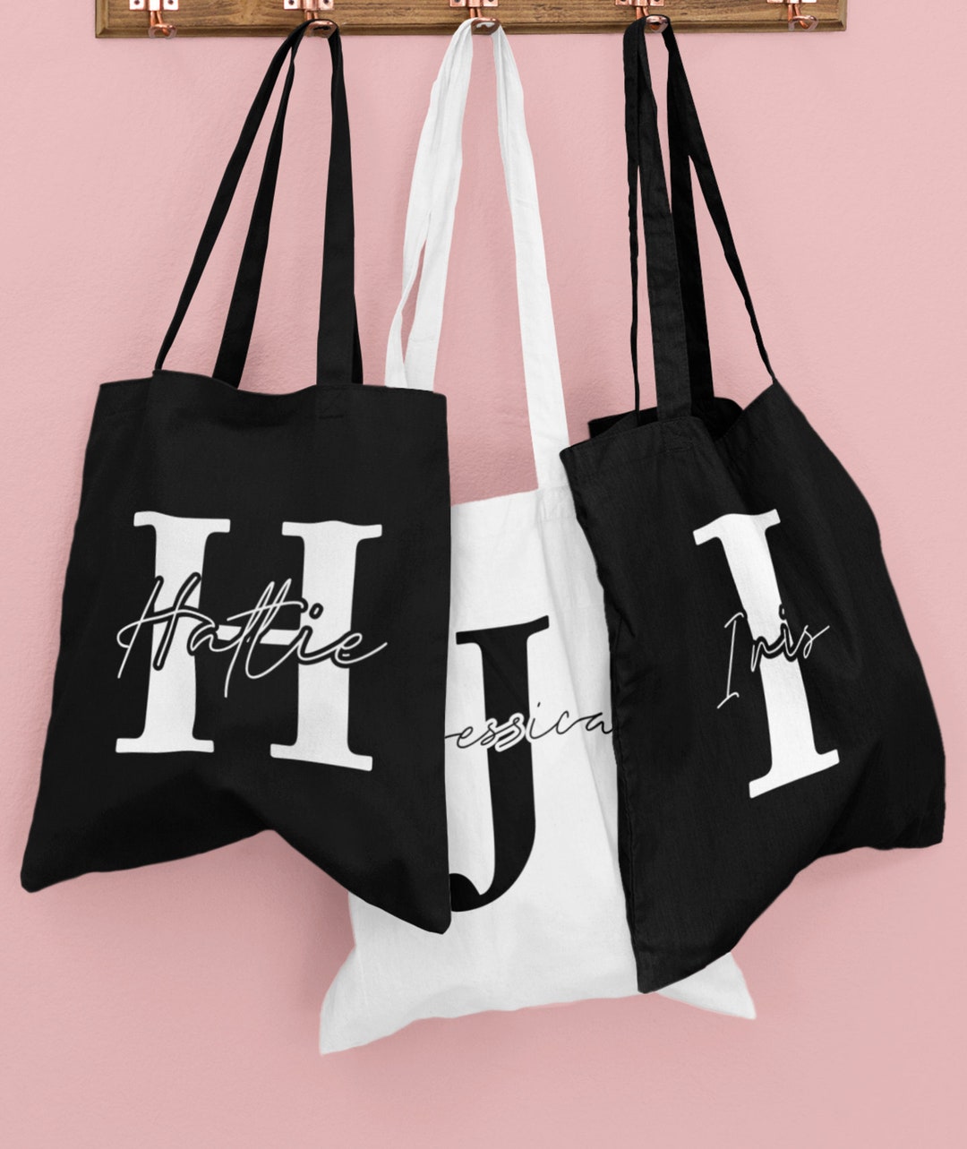 Mr Signature Initial Canvas Tote