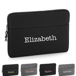 Personalised Name 13&quot; or 15&quot; Laptop Bag, Type Text Middle, Laptop Case, Name Laptop Bag, Custom Laptop Bag, University,