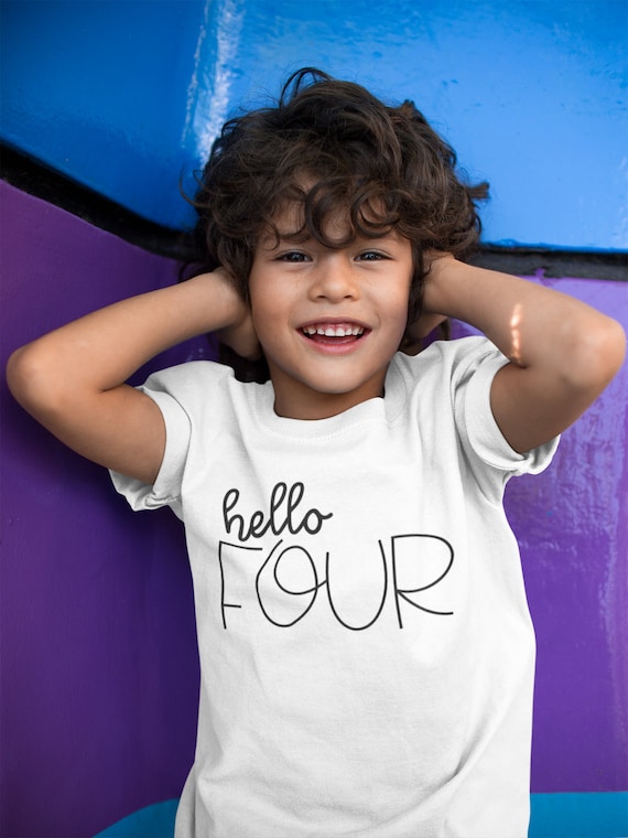 Camiseta cumpleaños 4 años new arrivals