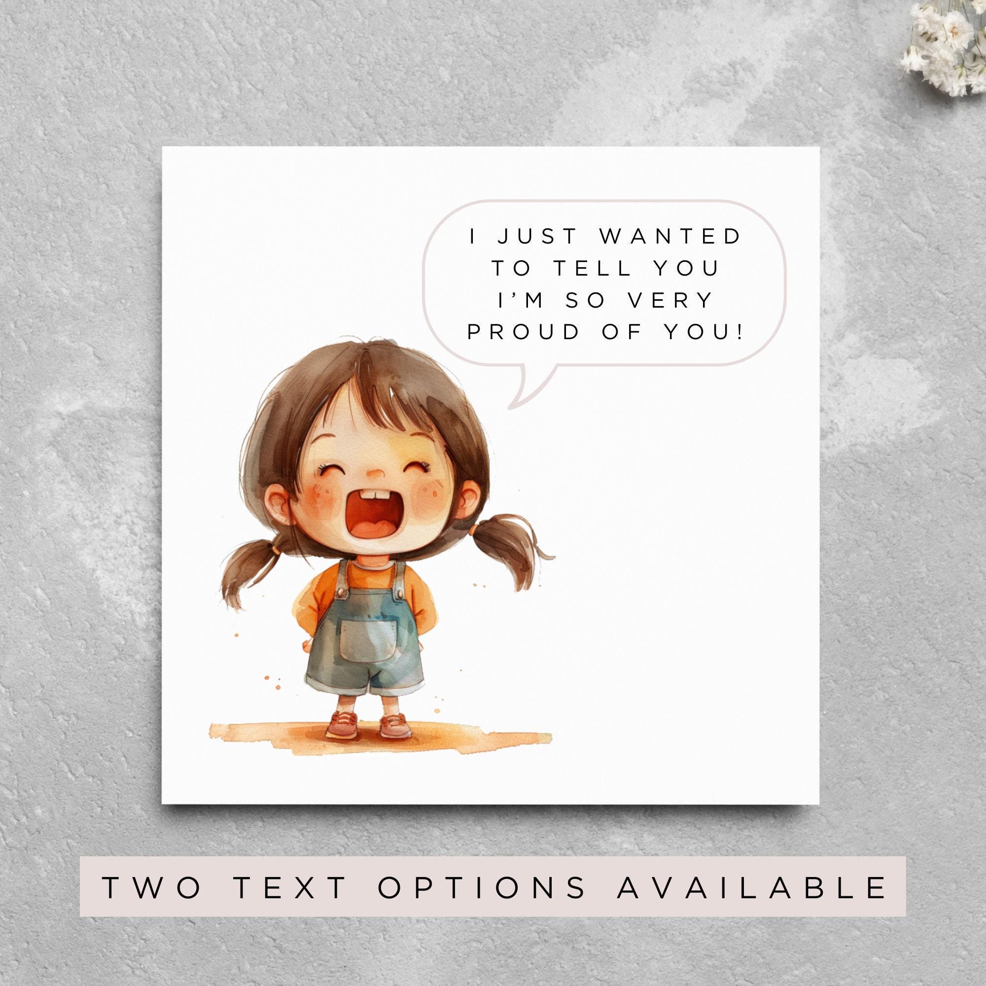 So Proud Of You Card, Good Luck Card, You're Amazing, Yay You, Well Done, Congratulations,You Beat Cancer, Promotion, Graduation, Exams Card